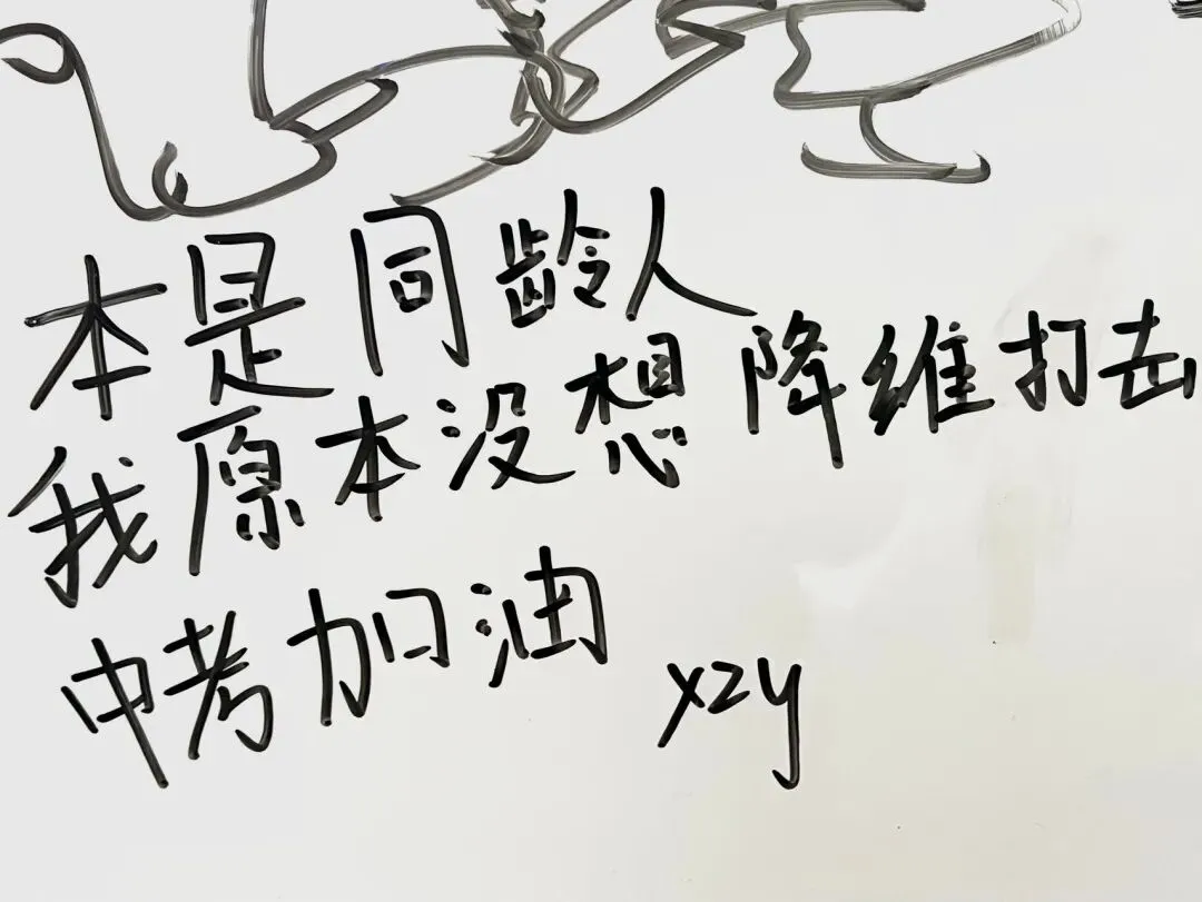 太好嗑!九年级学子白板大告白,写给中考的真心话全藏不住了~ 第26张