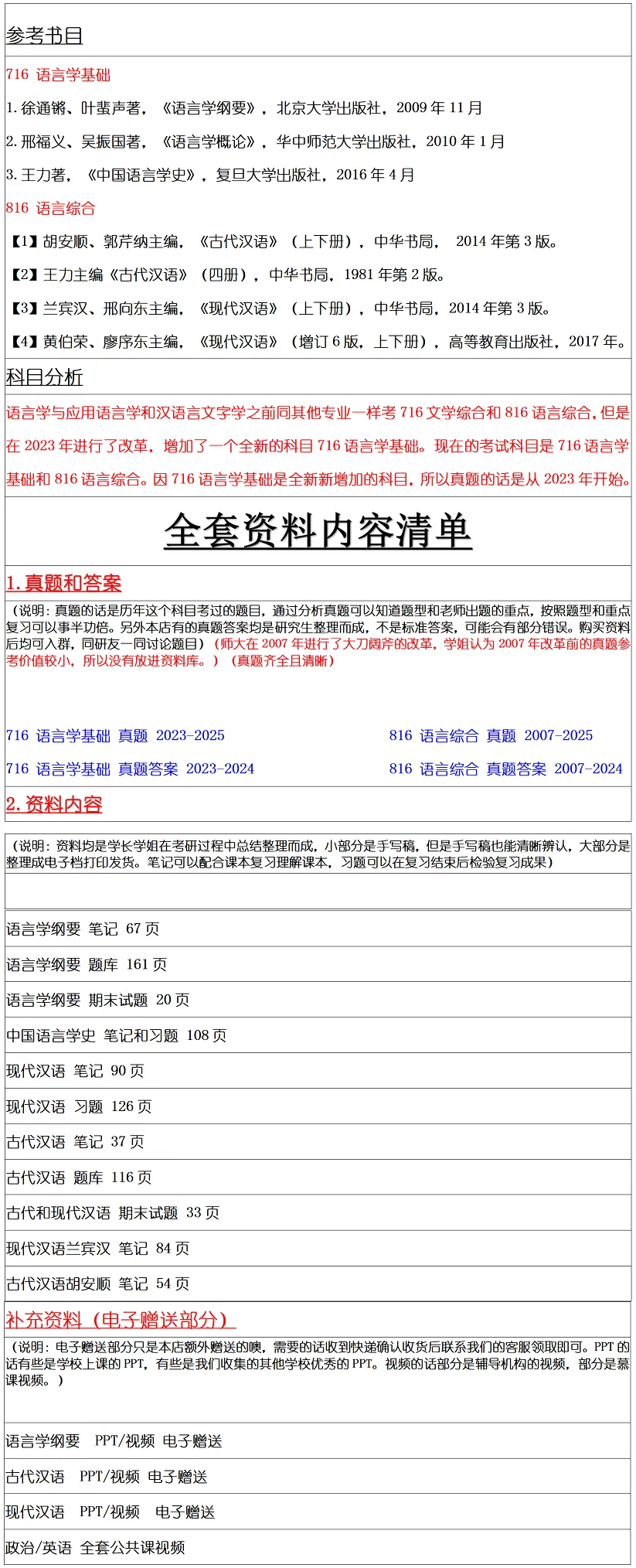 陕西师范大学2027考研真题和资料 | 陕西师范大学语言学考研716语言学基础816语言综合答案笔记习题!持续更新中…… 第10张