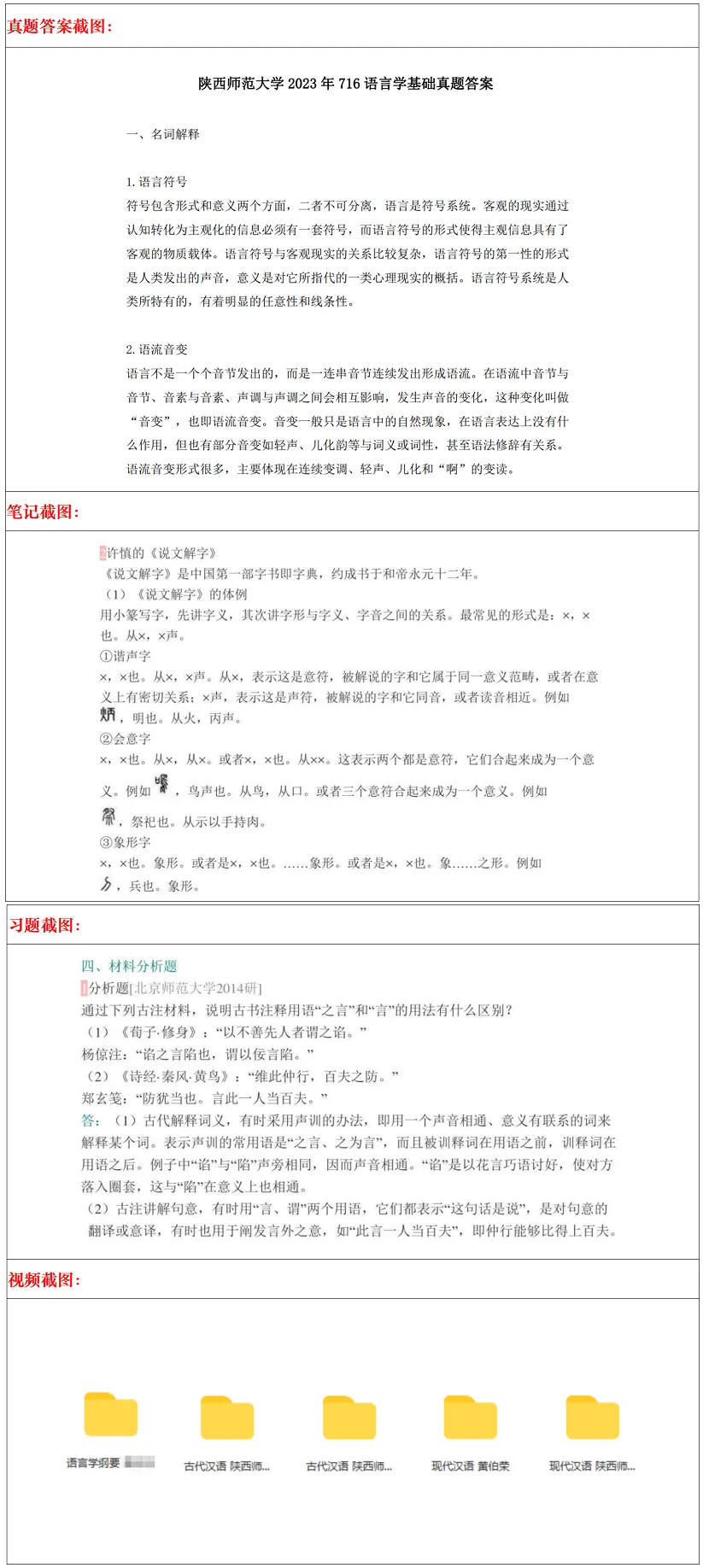 陕西师范大学2027考研真题和资料 | 陕西师范大学语言学考研716语言学基础816语言综合答案笔记习题!持续更新中…… 第14张