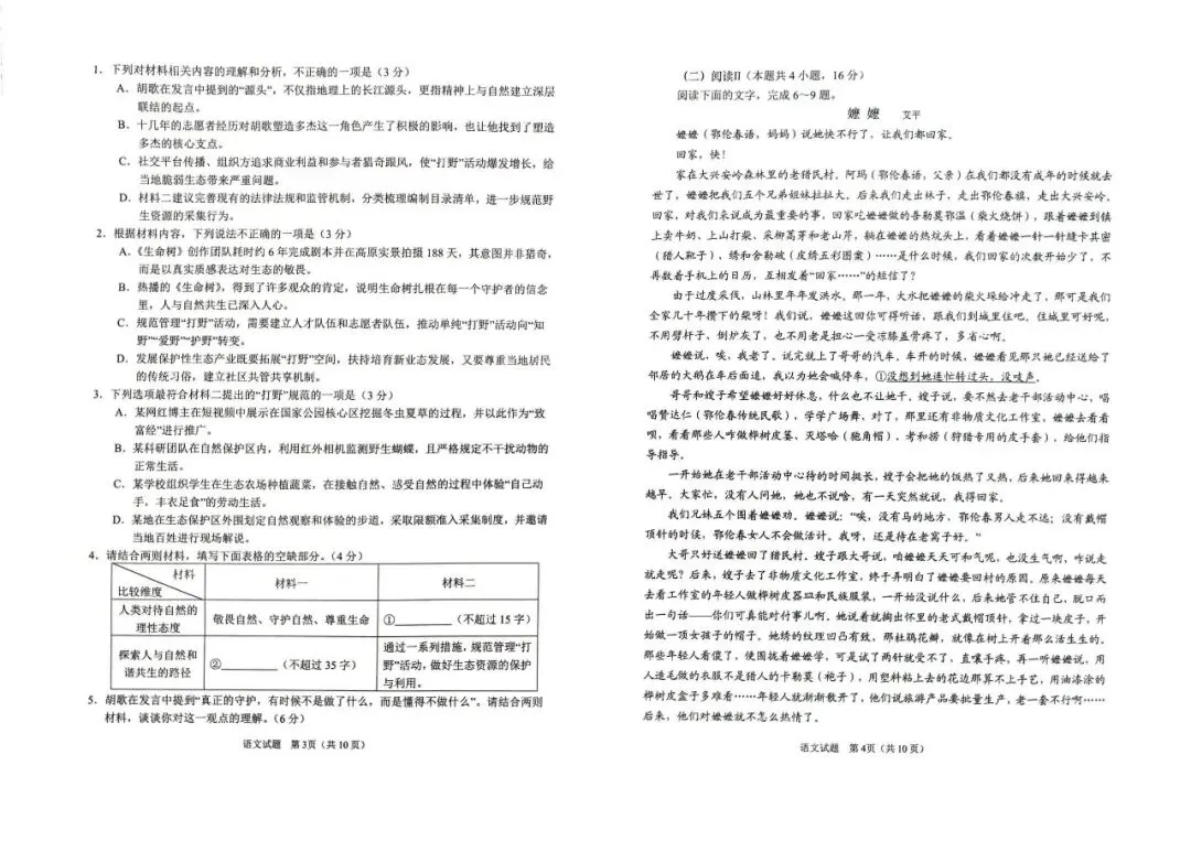 【青岛二模】青岛市2026届高三第二次模拟考试-语文 第3张