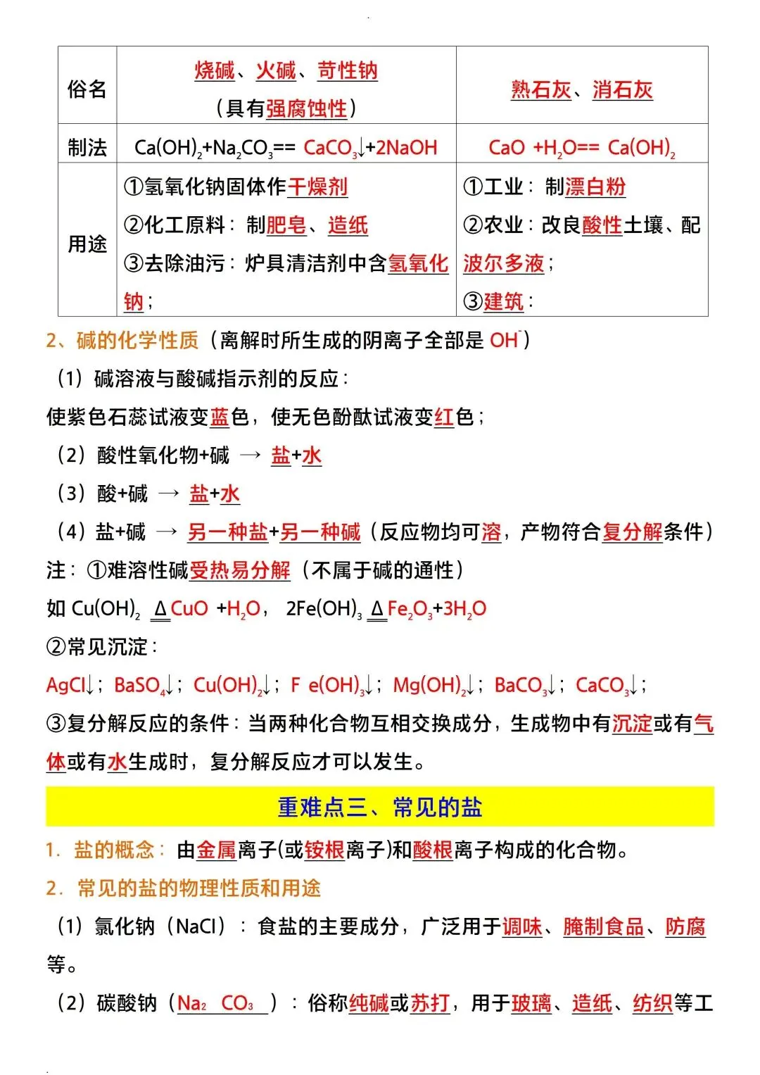 中考化学一定要记住的答题原则 第3张