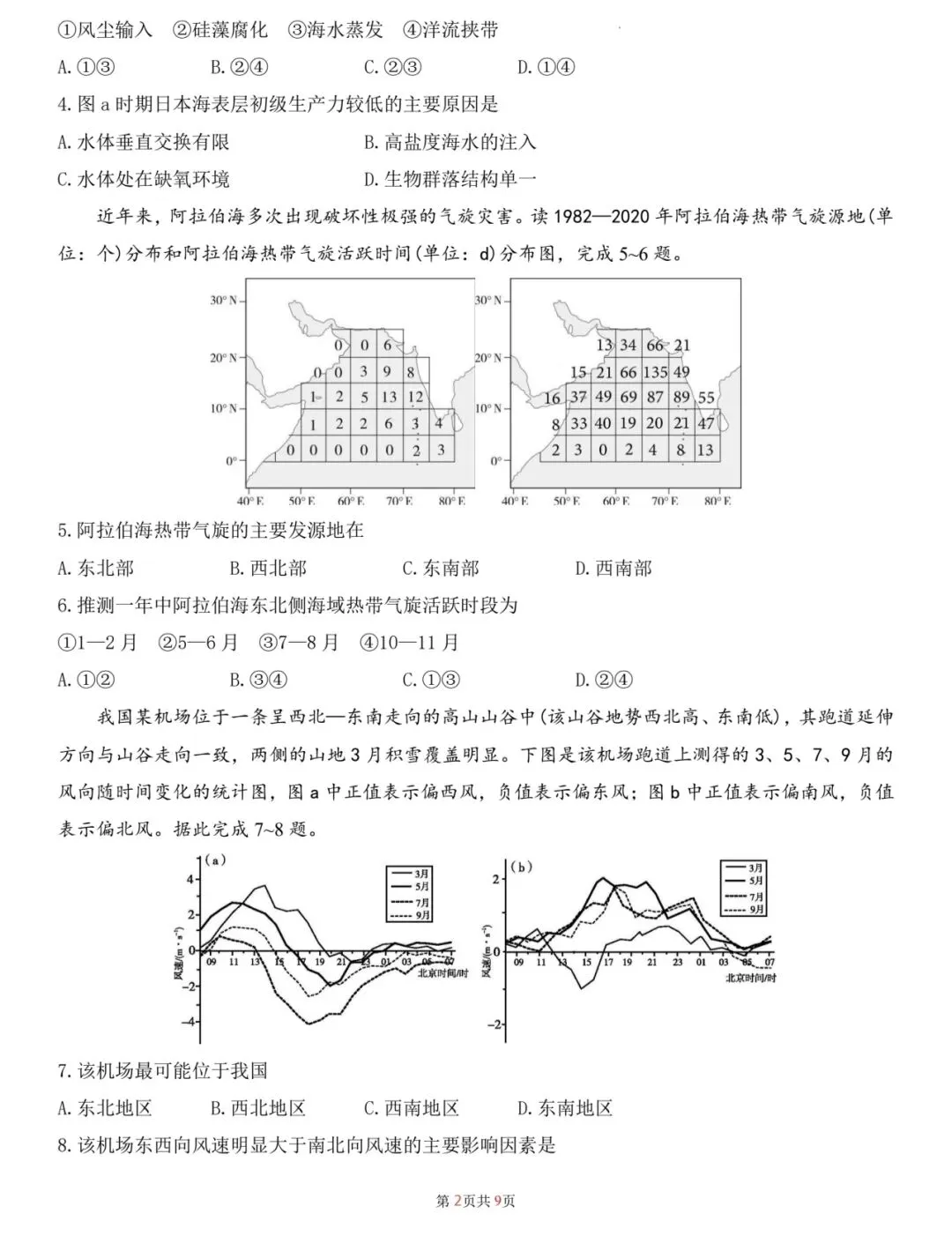 2026年广东省普通高中学业水平选择性考试地理模拟卷(一) 第2张