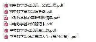 【中考数学知识点】2026年中考初中数学基础知识点梳理汇总,完整电子版可打印 第2张
