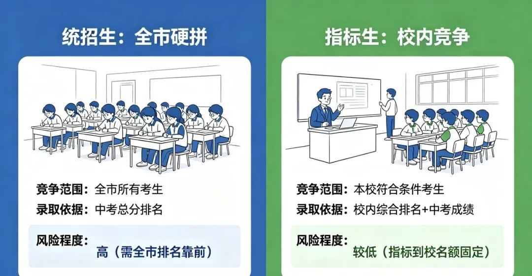 别只盯着分数!中考指标生vs统招生,一字之差,升学天差地别. 第2张