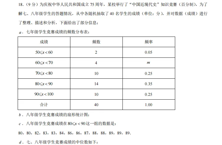 009河南省郑州市二七区中考2025年数学第二次联考试卷 第10张