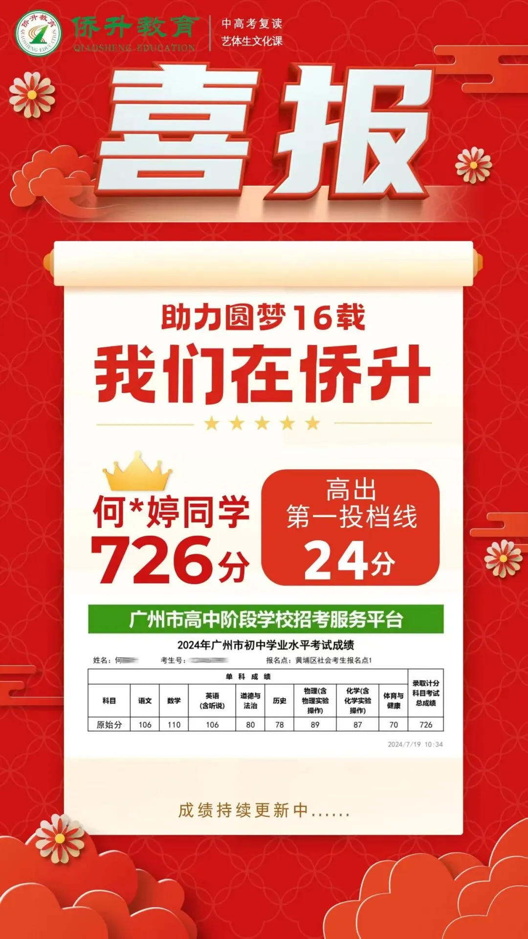 广州侨升复读学校2027届中考复读招生简章 第82张
