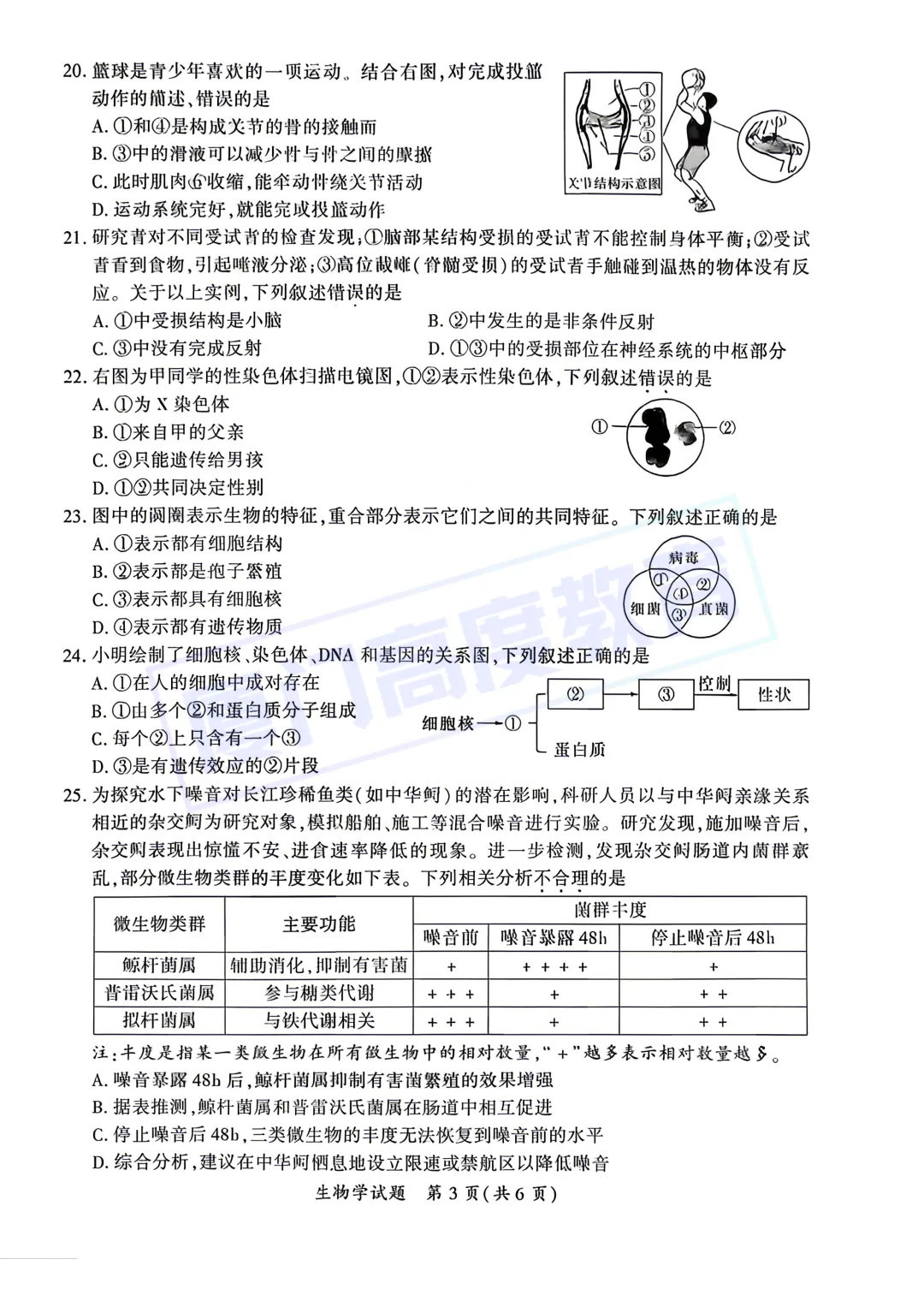 【生地试卷+答案】2026.5厦门中考一模 第4张