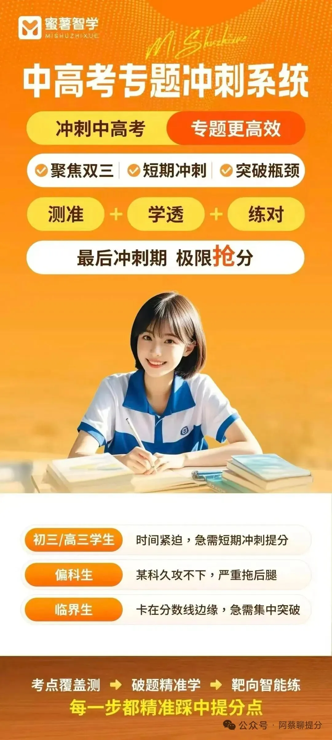 阿蔡老师聊中高考,初三家长必看,中考冲刺阶段,是扬长还是避短?如何科学备考?这份冲刺指南为你支招!这样做孩子还可以再提分! 第4张