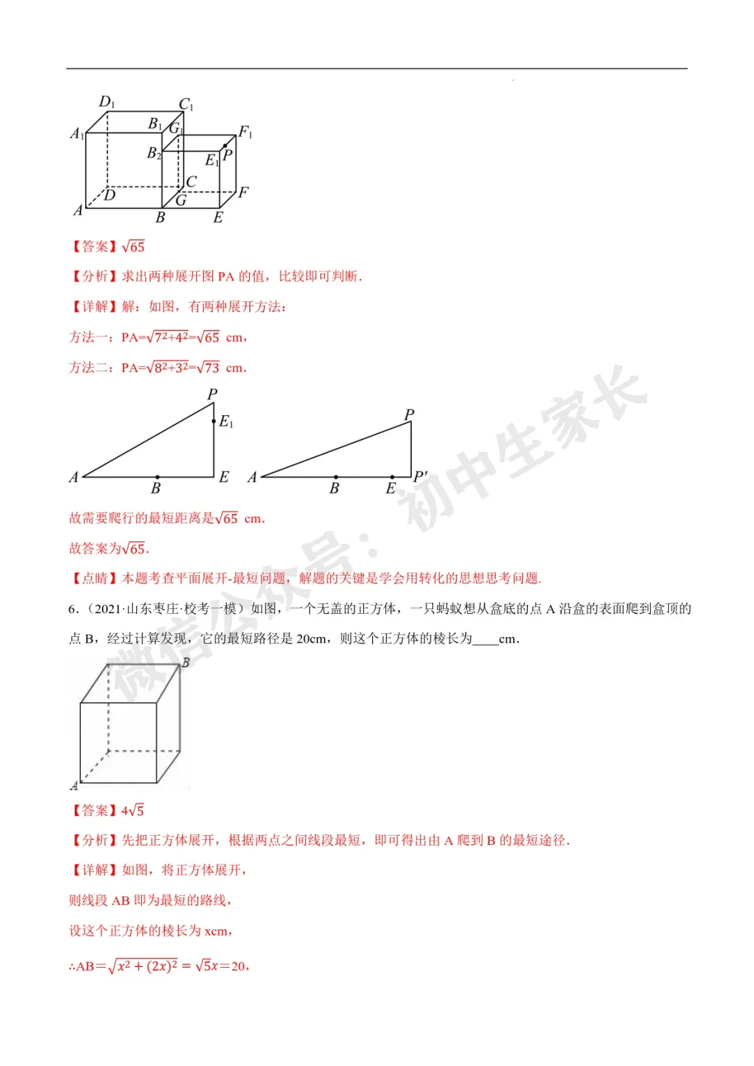 2026年中考数学几何最值问题重点题型汇编(全国通用),可打印! 第78张