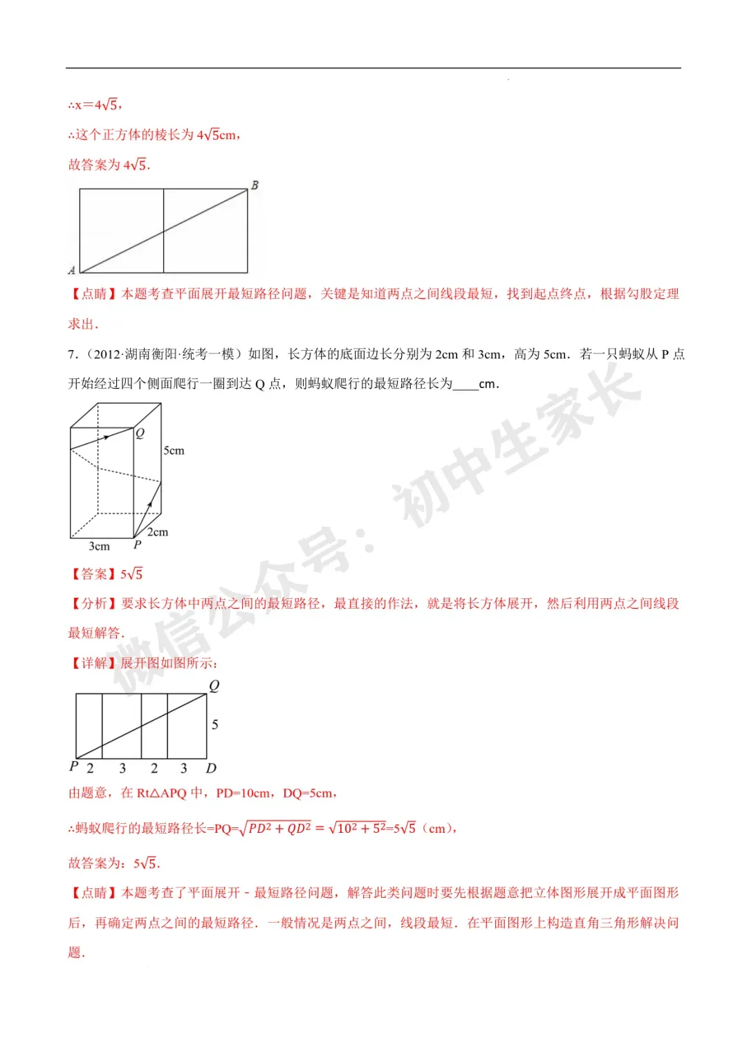 2026年中考数学几何最值问题重点题型汇编(全国通用),可打印! 第79张