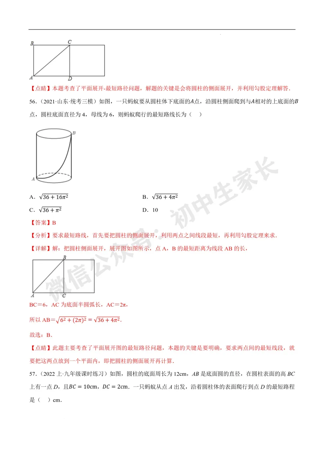 2026年中考数学几何最值问题重点题型汇编(全国通用),可打印! 第85张