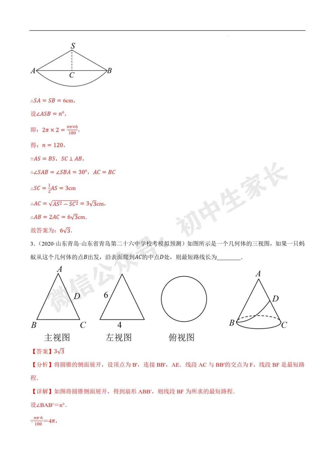 2026年中考数学几何最值问题重点题型汇编(全国通用),可打印! 第92张