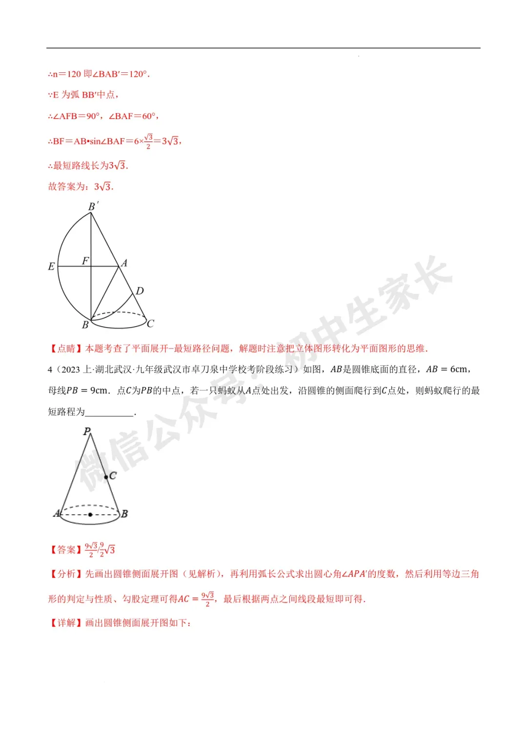 2026年中考数学几何最值问题重点题型汇编(全国通用),可打印! 第93张