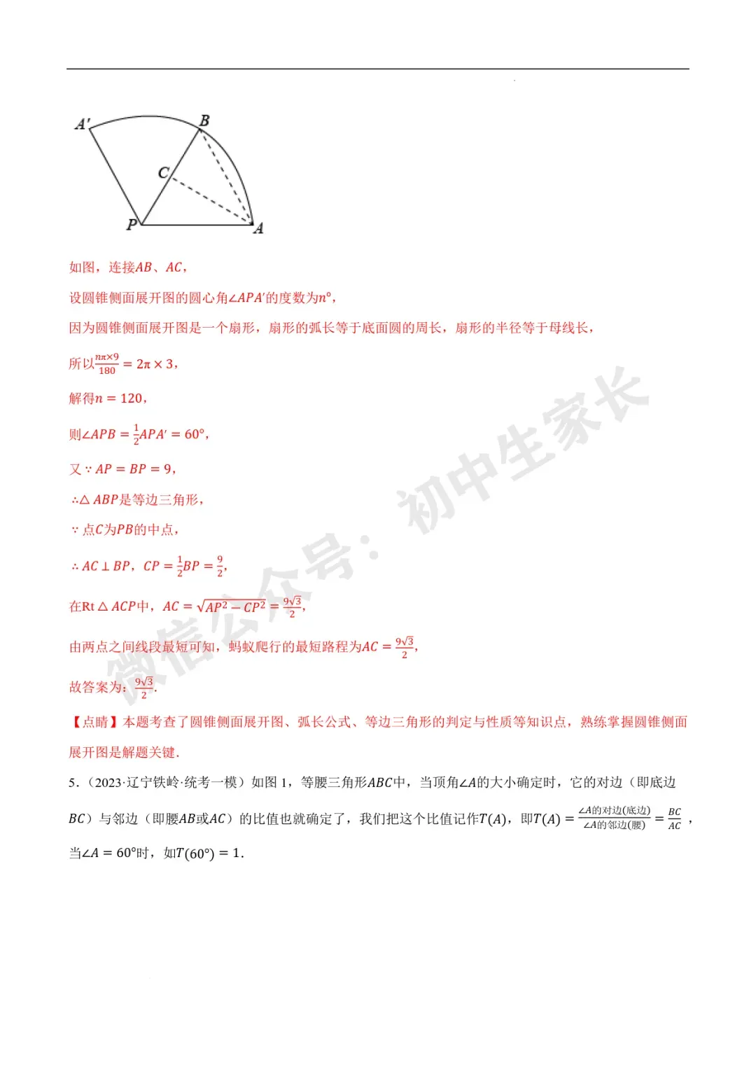 2026年中考数学几何最值问题重点题型汇编(全国通用),可打印! 第94张