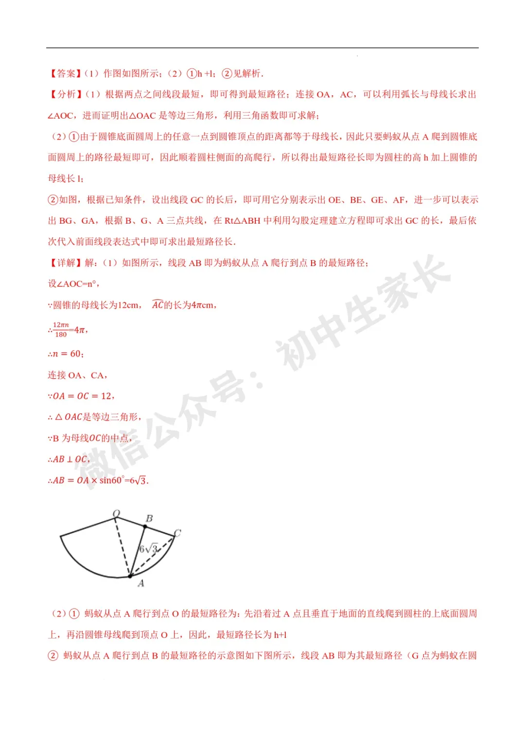 2026年中考数学几何最值问题重点题型汇编(全国通用),可打印! 第98张