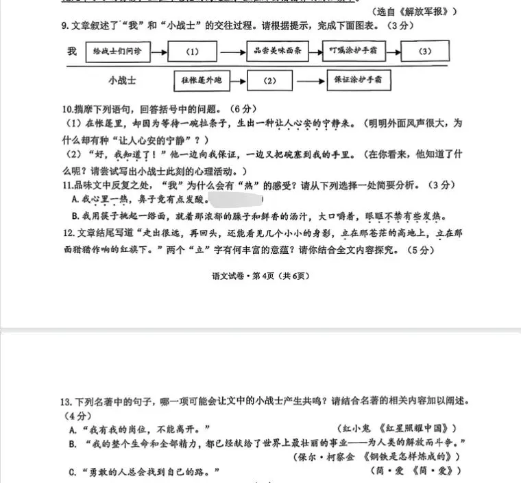 谈谈杭城F4区26年中考一模阅读与写作 第8张
