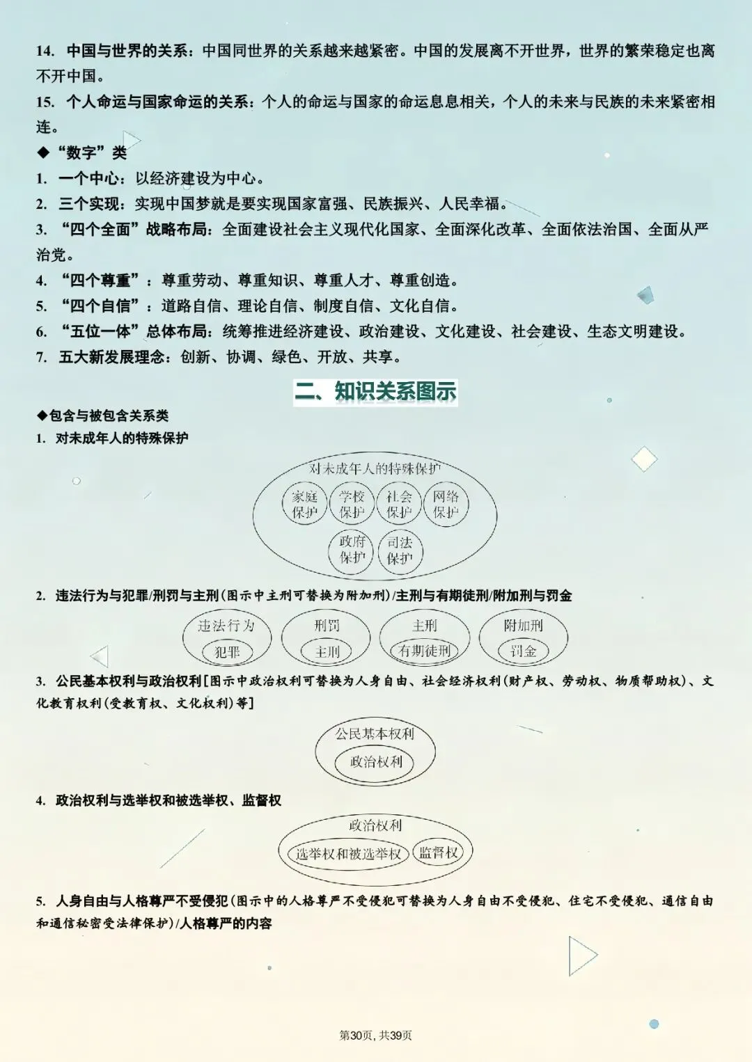 【天津中考道法】26年中考道法主题高频知识总结(电子版可打印)附二模|一模真题(含答案) 第8张