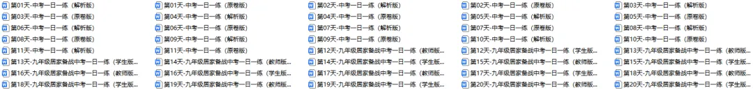2026年中考语文每日一练(共20天),打印一份给孩子练熟,考试拿高分! 第2张