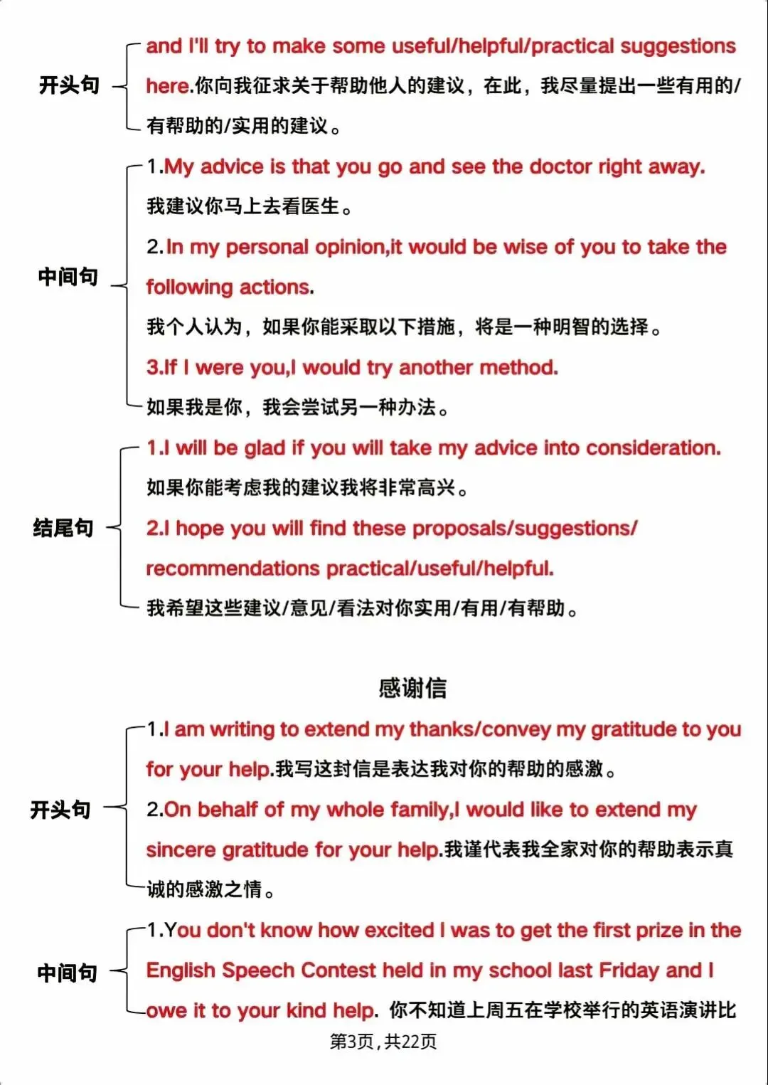 中考/高考英语作文救命模板!背会这几句,再也不怕写作文 第4张 中考/高考英语作文救命模板!背会这几句,再也不怕写作文 第4张