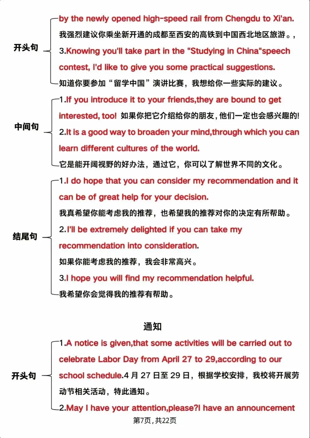 中考/高考英语作文救命模板!背会这几句,再也不怕写作文 第7张 中考/高考英语作文救命模板!背会这几句,再也不怕写作文 第7张