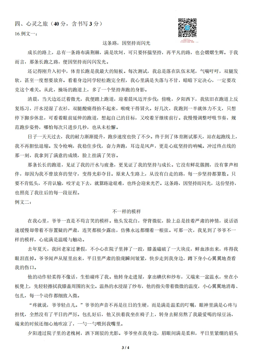 山西2026年第二次中考调研模拟试题及答案! 第11张