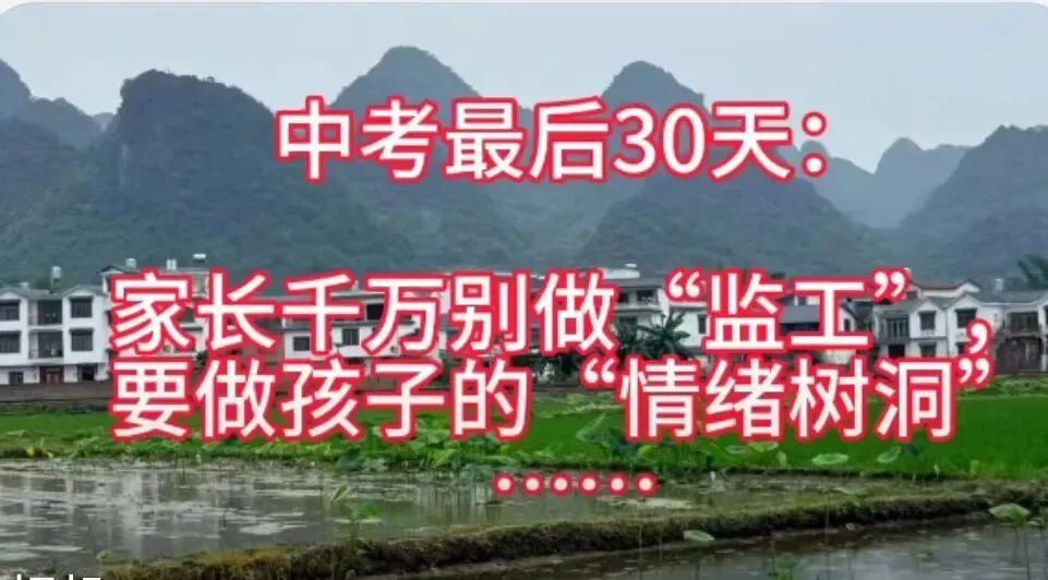中考倒计时30天:比起催学习,孩子更需要你懂情绪 第1张 中考倒计时30天:比起催学习,孩子更需要你懂情绪 第1张