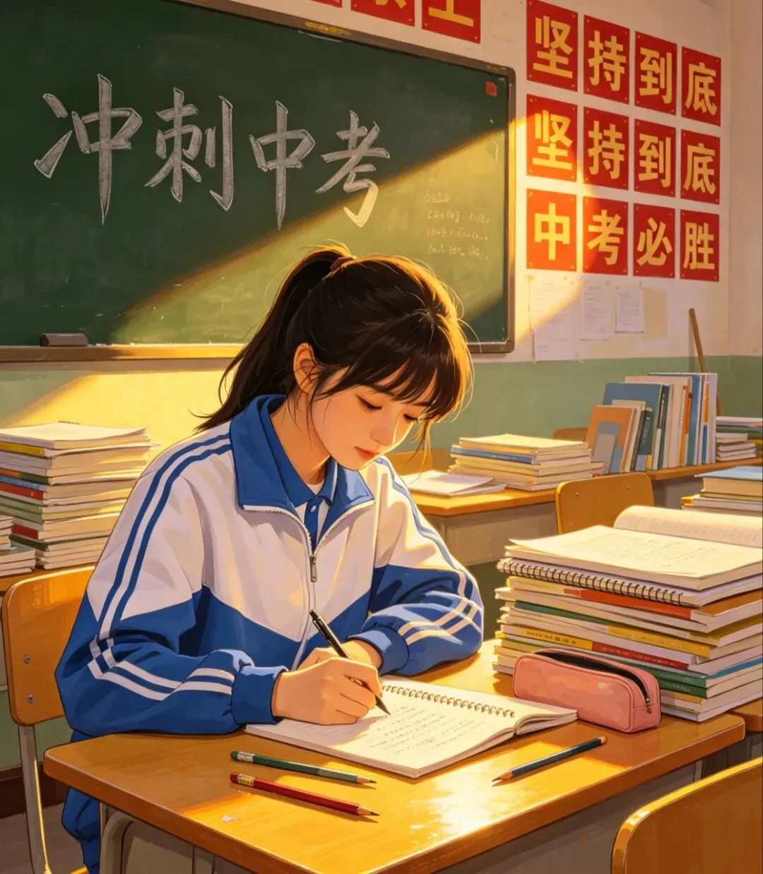 中考倒计时34天|坚持冲刺中考,不留遗憾 第1张