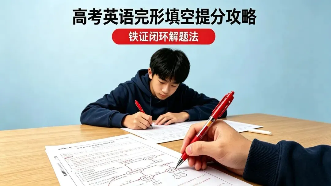 完形卡12分?用“铁证思维”逐题拆真题,冲满分(新高考15分制|《完形填空高分三重奏》· 第三重) 第1张