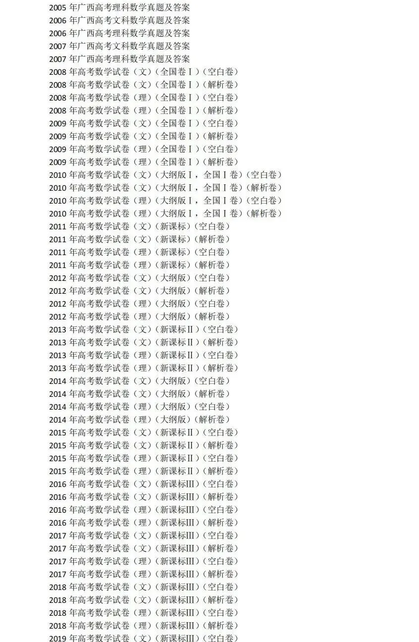 1990-2025年广西高考真题合集!广西高考9科全解|新高考模式+命题趋势,备考精准指南 第4张