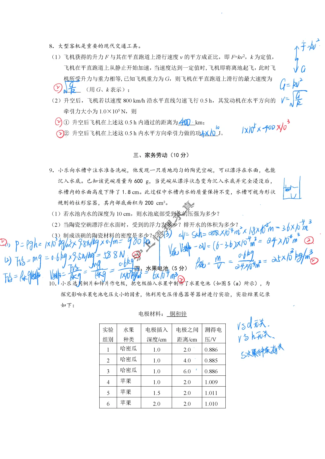 中考物理二模 | 2026年上海市宝山区九年级物理二模 第3张