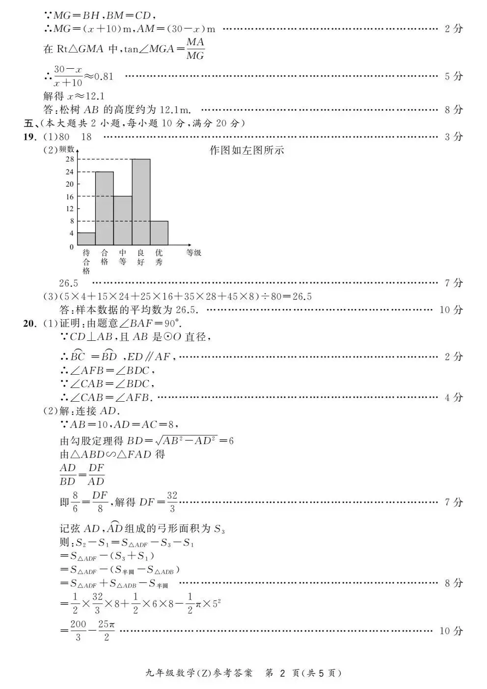 合肥市新站区2026年初中毕业学业考试模拟试卷试题和答案 第19张