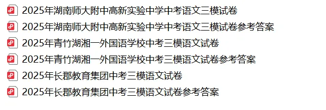 【真题汇总】————2025年长沙九年级下册三模语文试卷+参考答案(免费领取) 第15张