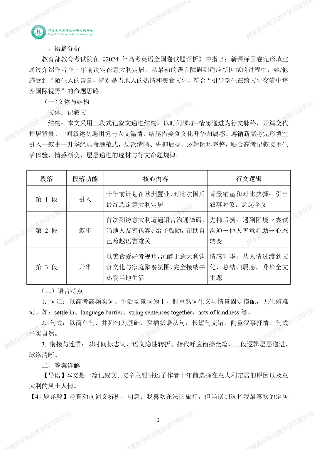 高考倒计时 27 天:真题深研・精准备考—2024年高考新课标Ⅱ卷完形填空 第3张