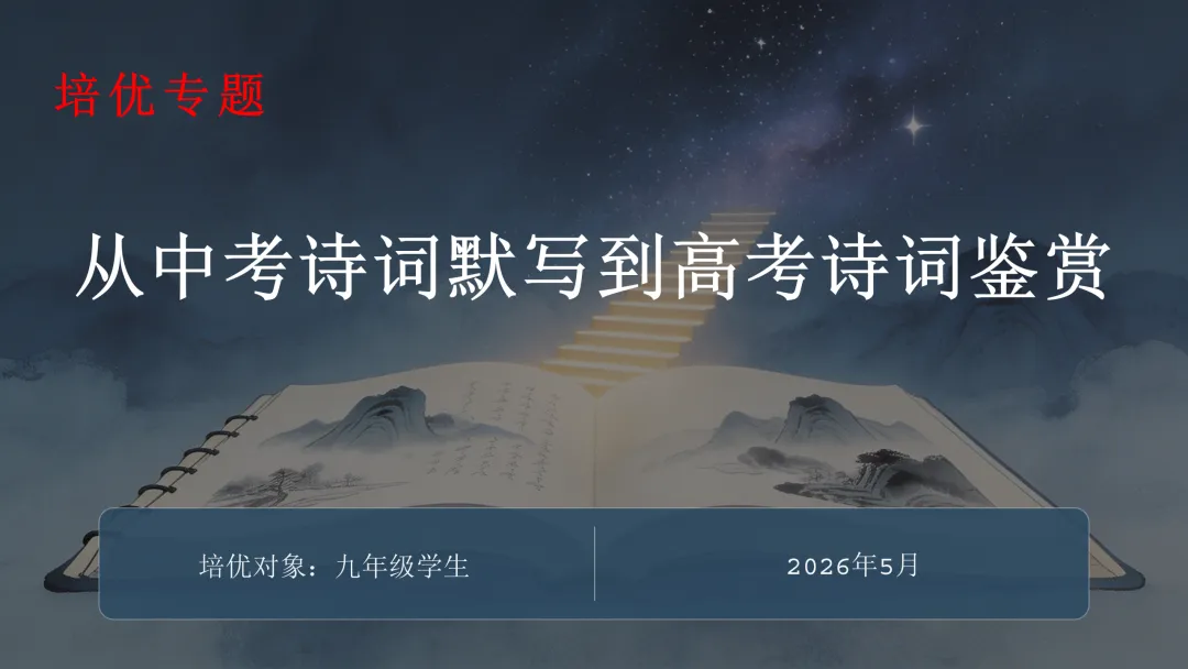 培优专题|《中考三十天“诗词默写”提分策略》课件 第3张