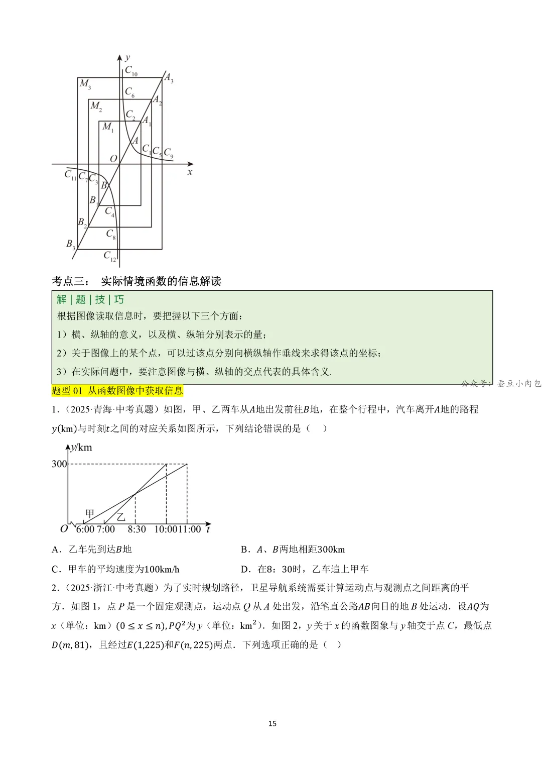 【中考冲刺】中考坐标系与函数的4类核心考法(规律、图象、动点、面积)(4大类14种题型) 第16张
