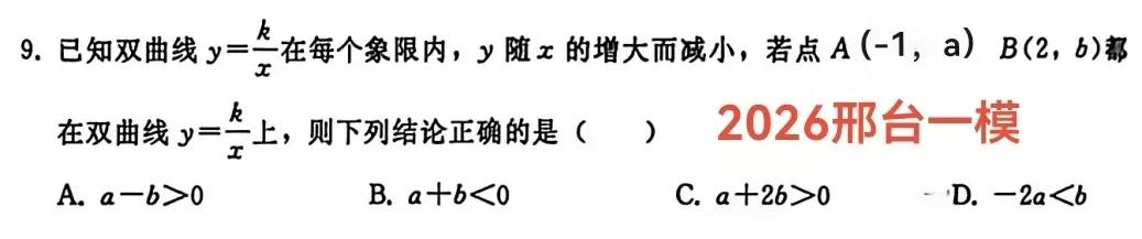 倒计时40天,河北中考反比例函数备考指南:看懂风向,精准抢分 第2张 倒计时40天,河北中考反比例函数备考指南:看懂风向,精准抢分 第2张