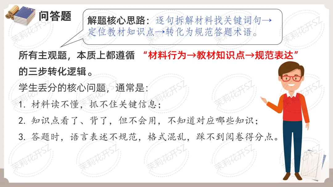 中考道法答题痛点全破解!全题型答题技巧+满分模板,精准踩分,初三备考必入,轻松冲高分 第9张