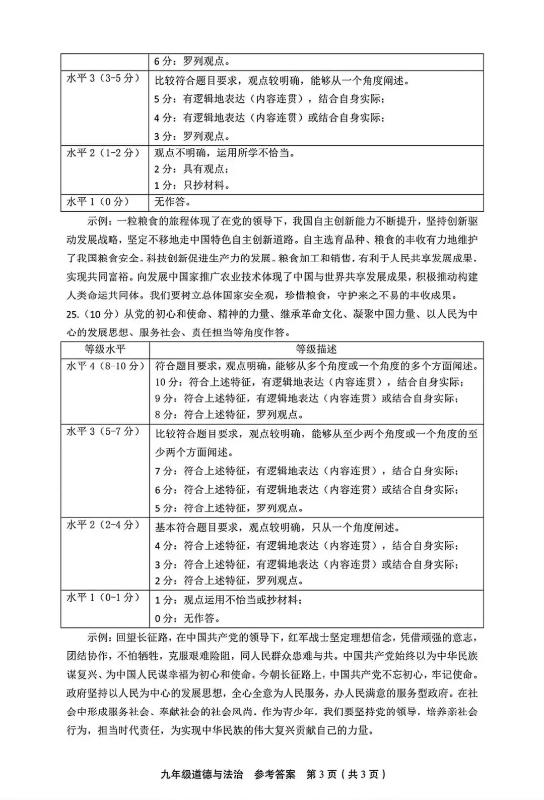 2026年北京丰台区初三一模试卷及解析(语数英物道) 第11张
