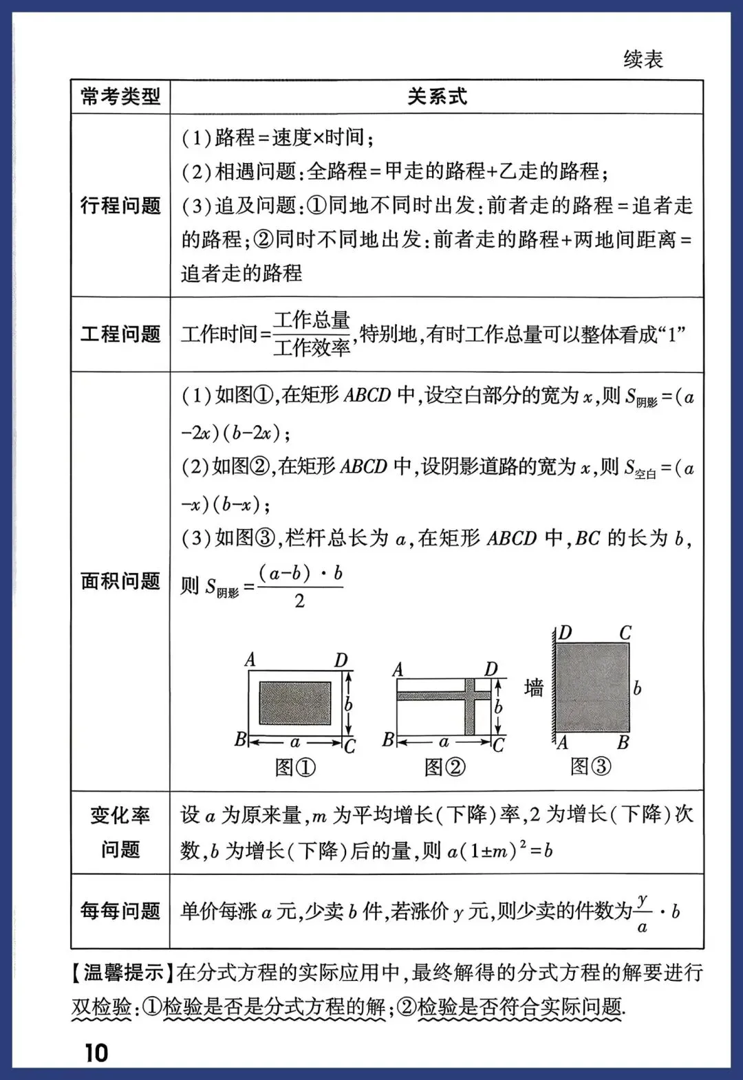 中考数学一轮复习知识点汇总 第10张