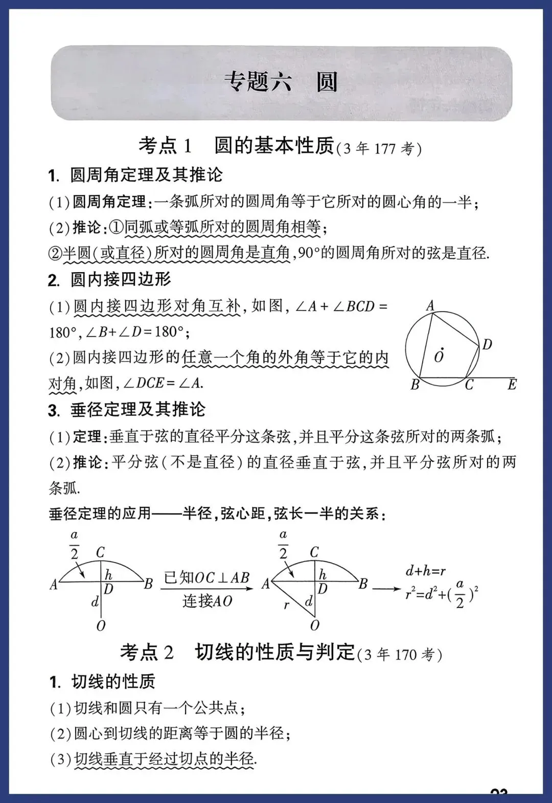 中考数学一轮复习知识点汇总 第23张