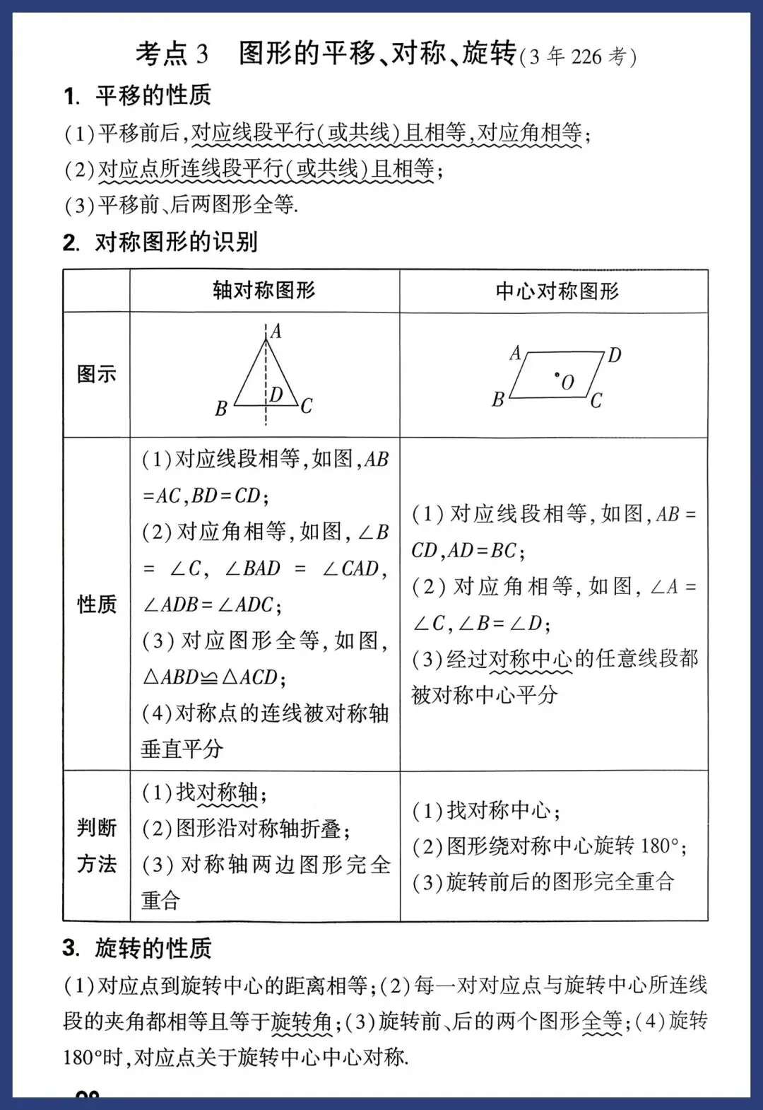 中考数学一轮复习知识点汇总 第28张
