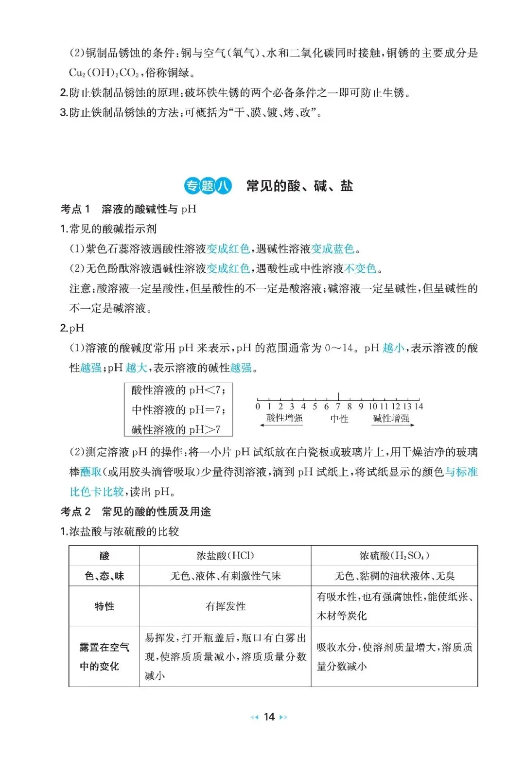 2026中考化学核心知识速记 第13张