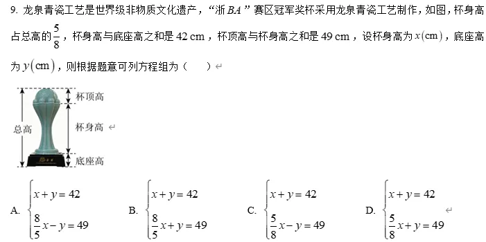 【中考数学】2026年浙江省丽水市中考一模考试数学试题 第4张