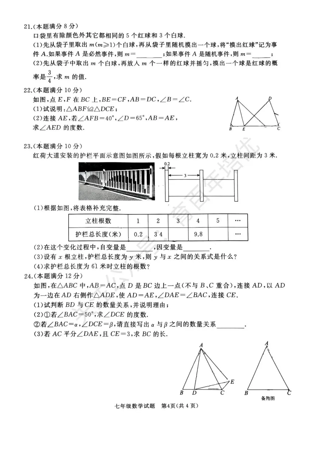 【滕州期末真题】2025年滕州市七年级下学期期末数学真题含答案 第5张