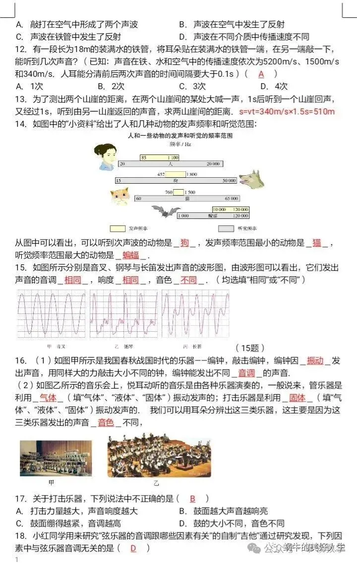 中考物理//回归教材——教材插图题汇编 第6张
