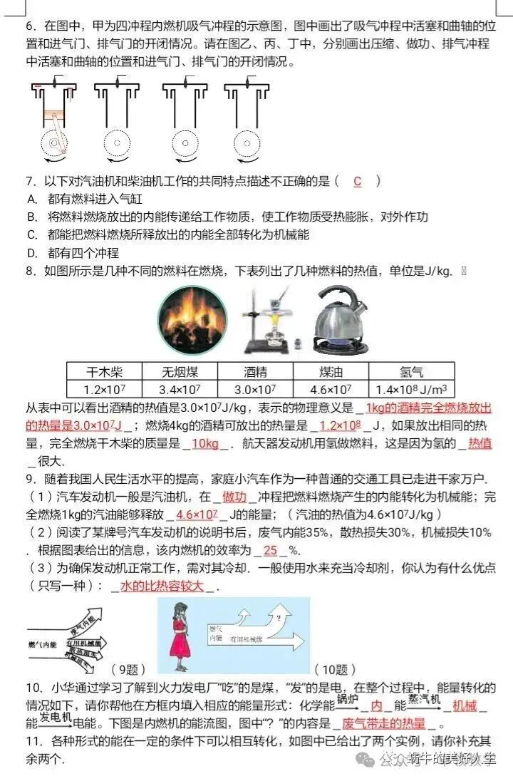 中考物理//回归教材——教材插图题汇编 第31张