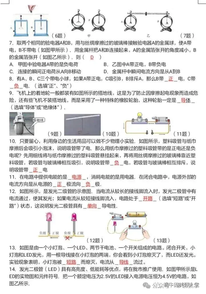 中考物理//回归教材——教材插图题汇编 第34张