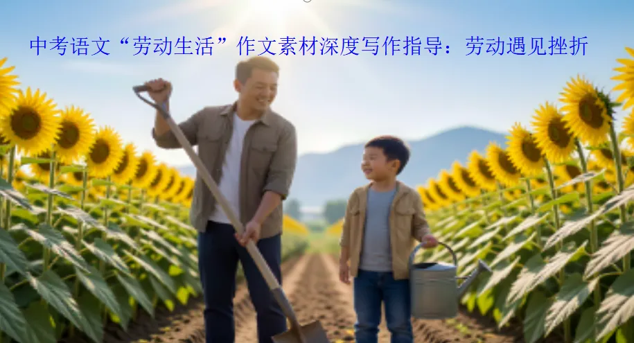 中考语文“劳动生活”作文素材深度写作指导:劳动遇见挫折 第2张