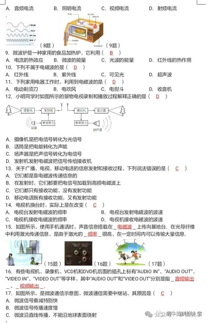 中考物理//回归教材——教材插图题汇编 第61张