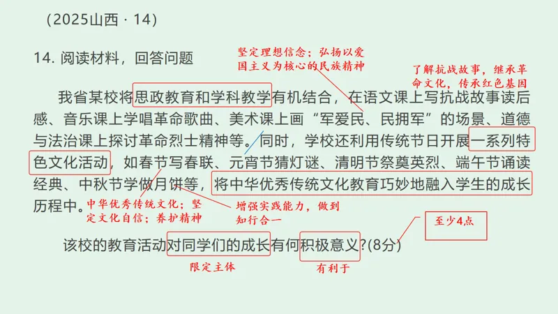 中考道德与法治 | 梁老师带你破解四大题型 第15张